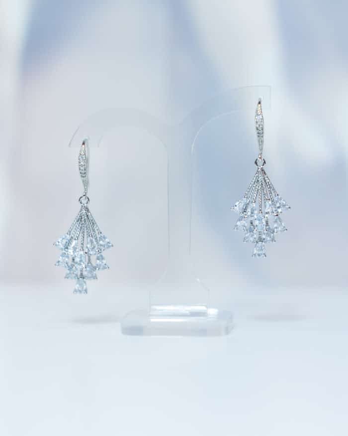 Boucles d'oreilles mariage Pauline – Image 3