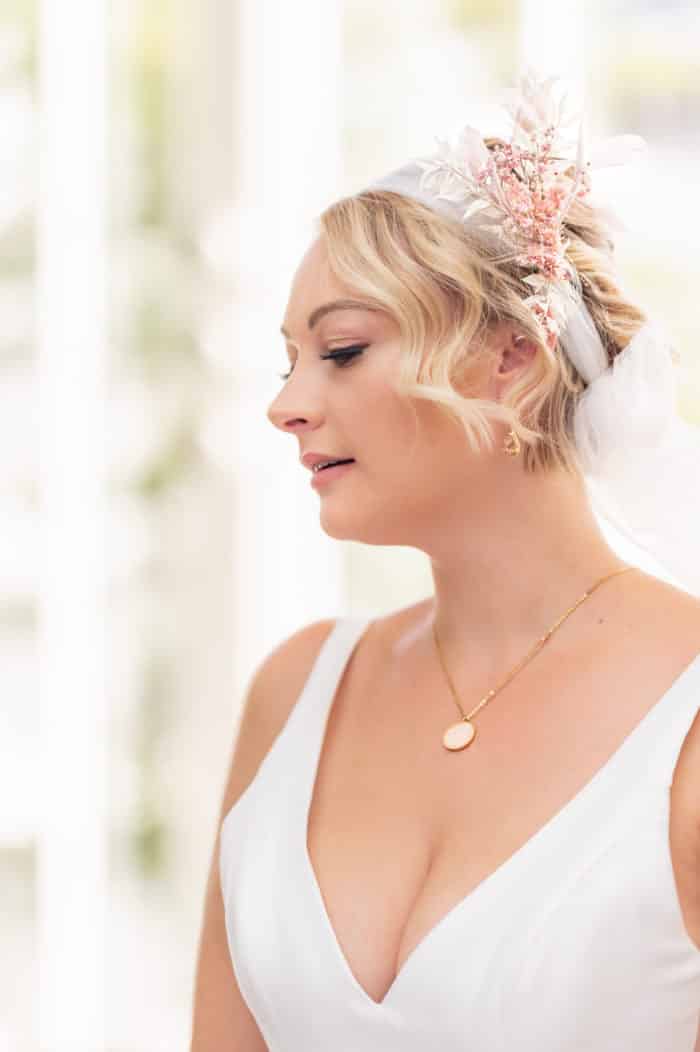 Headband mariage fleurs séchées Carmen – Image 4