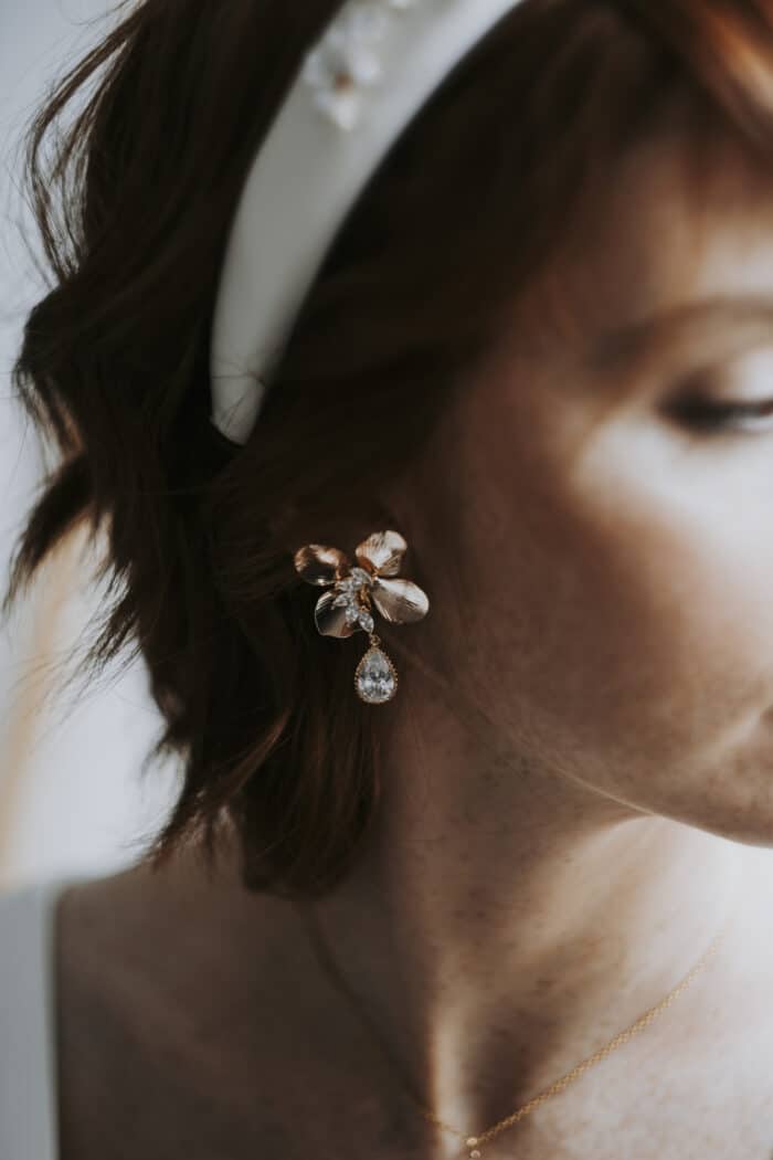 Boucles d'oreilles mariage Georgette