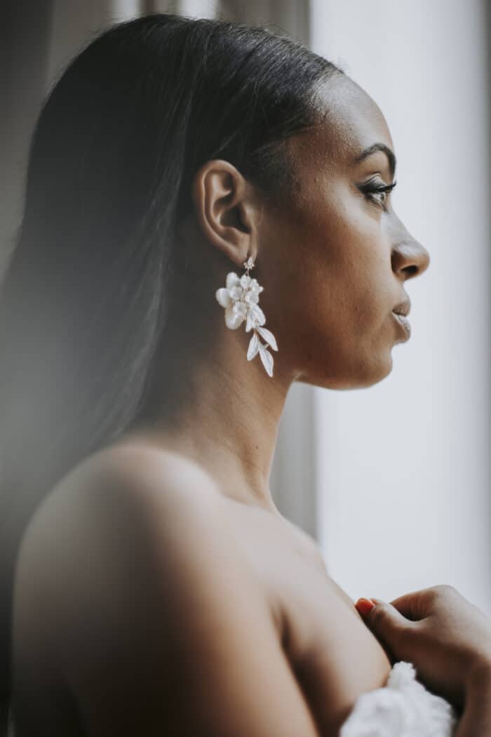 Boucles d'oreilles mariage Sylvianne