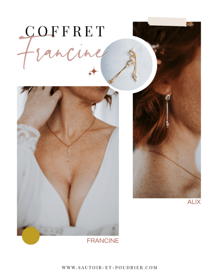 Coffret Sautoir & Poudrier Francine